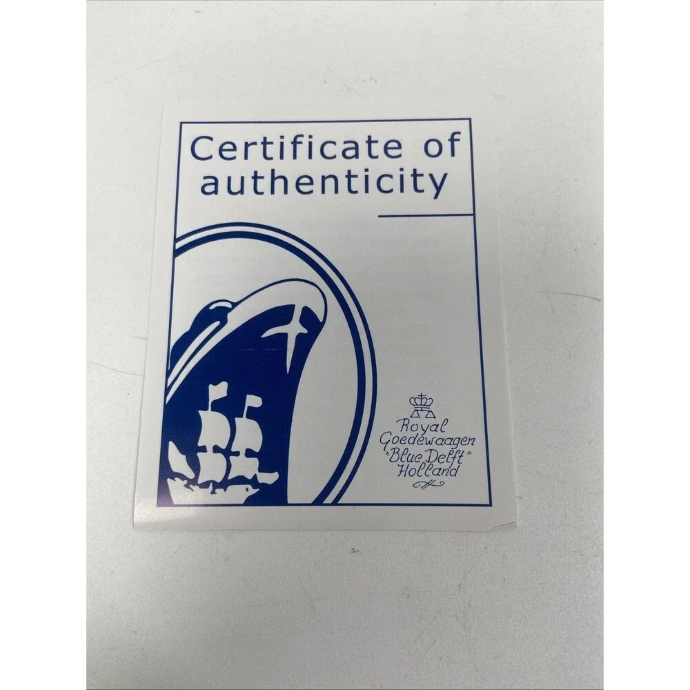 Holland America Line Blue Delft Royal Goedewaagen Cruise Tile Coaster Souvenir